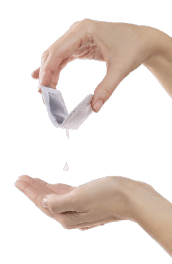 Ouverture Pocket LiqWild monodose de gel hydroalcoolique