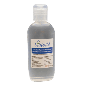 Flacon 100 ml de solution hydroalcoolique LiqWild